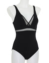 Mesh Insert One Piece Black