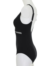 Mesh Insert One Piece Black