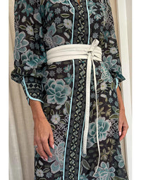 Milton Wrap Belt Ivory Leather