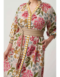 Milton Wrap Belt Oatmeal Leather