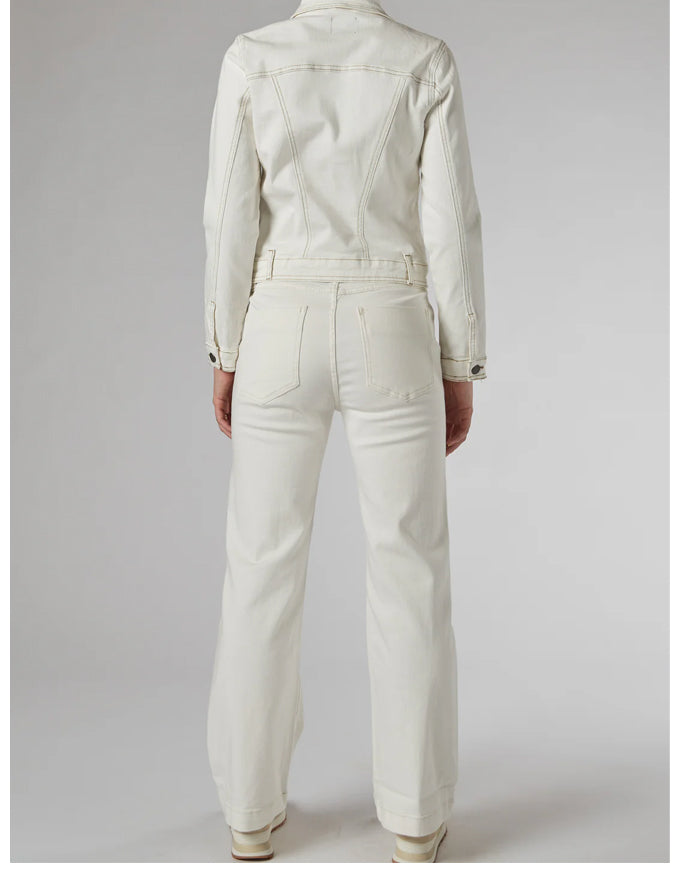 Misika Ivory Flare Trousers