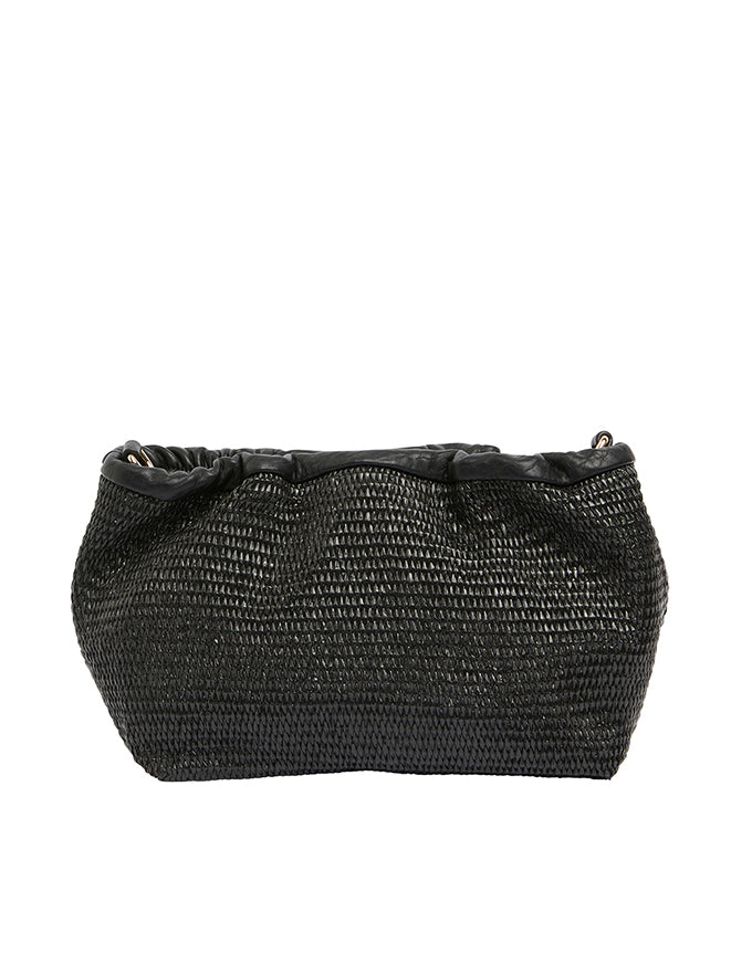 Monty Crossbody Bag Black Weave