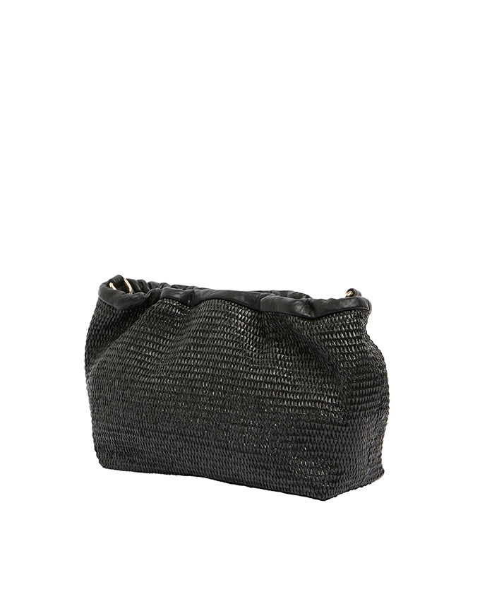 Monty Crossbody Bag Black Weave