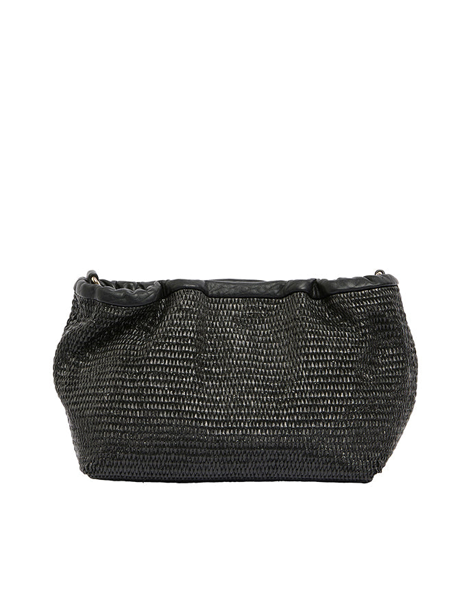 Monty Crossbody Bag Black Weave