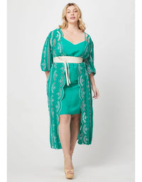 Morgan Placement Dress Bay Green