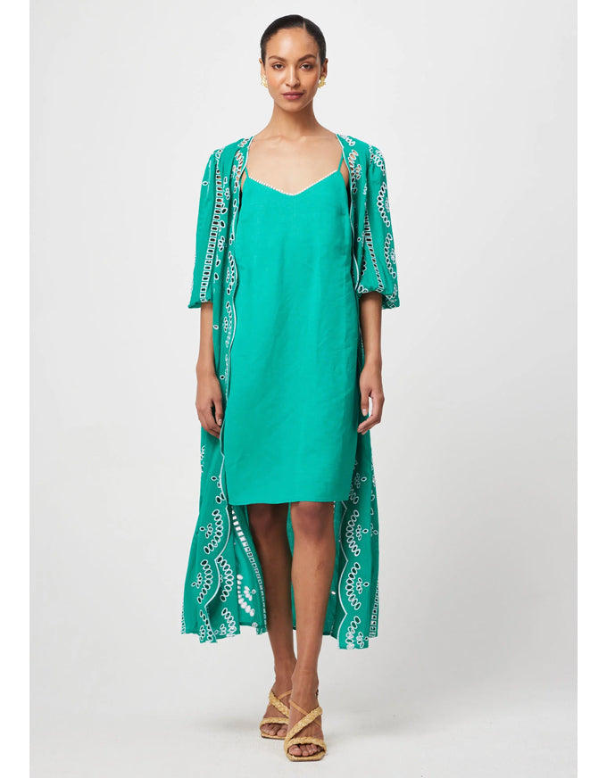 Morgan Placement Dress Bay Green