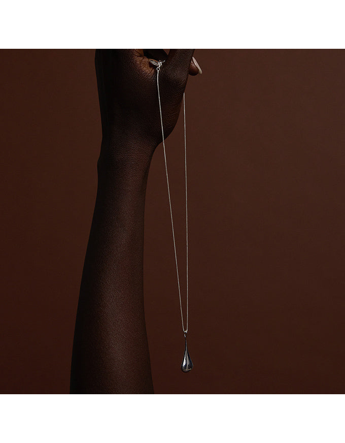 My Silent Tears Necklace Silver