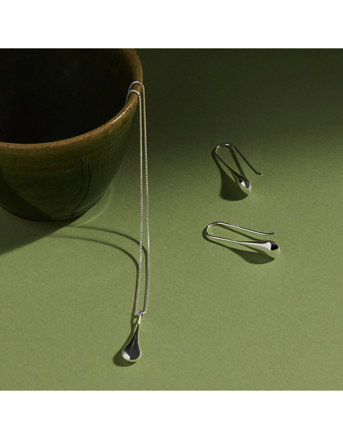 My Silent Tears Necklace Silver