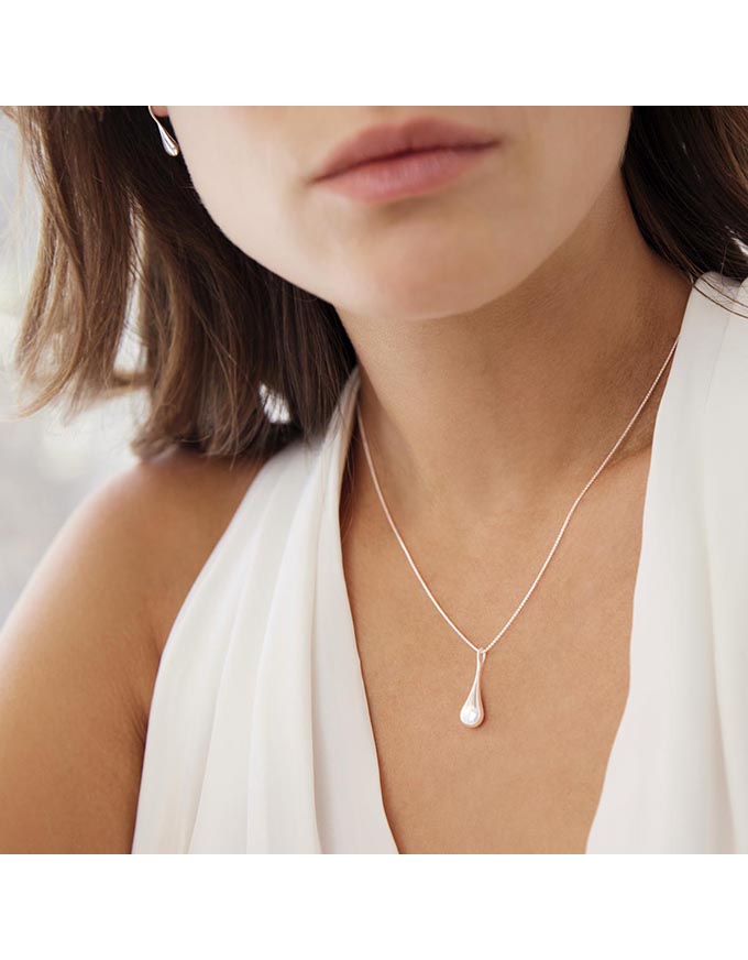 My Silent Tears Necklace Silver