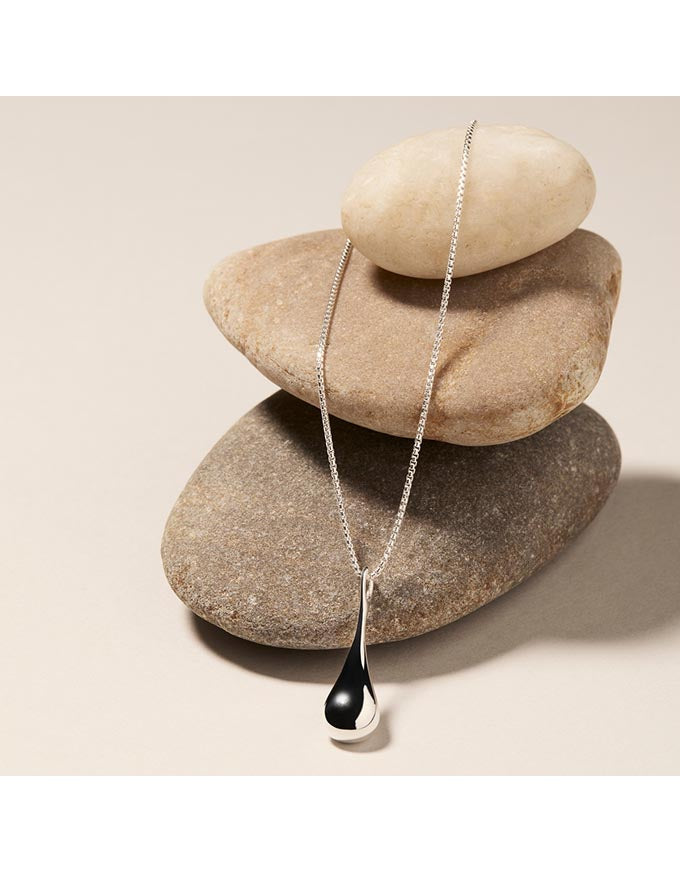 My Silent Tears Necklace Silver