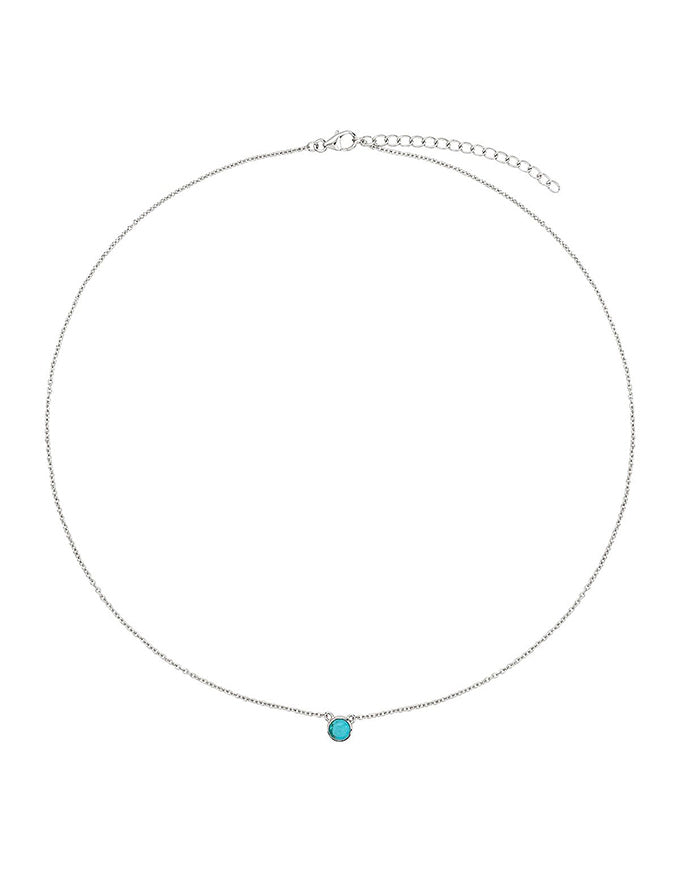 Heavenly Turquoise Silver Necklace