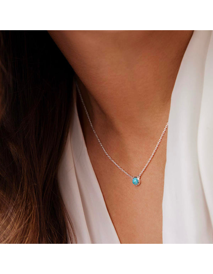 Heavenly Turquoise Silver Necklace