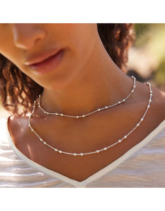 Mattina Silver Necklace 60cm