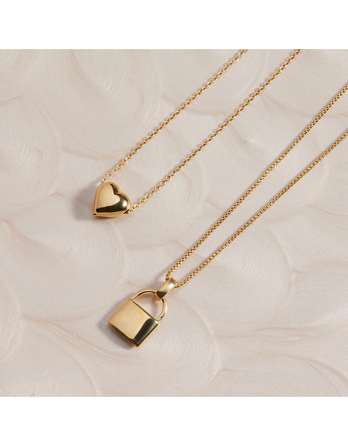 Amore Gold Charm Necklace