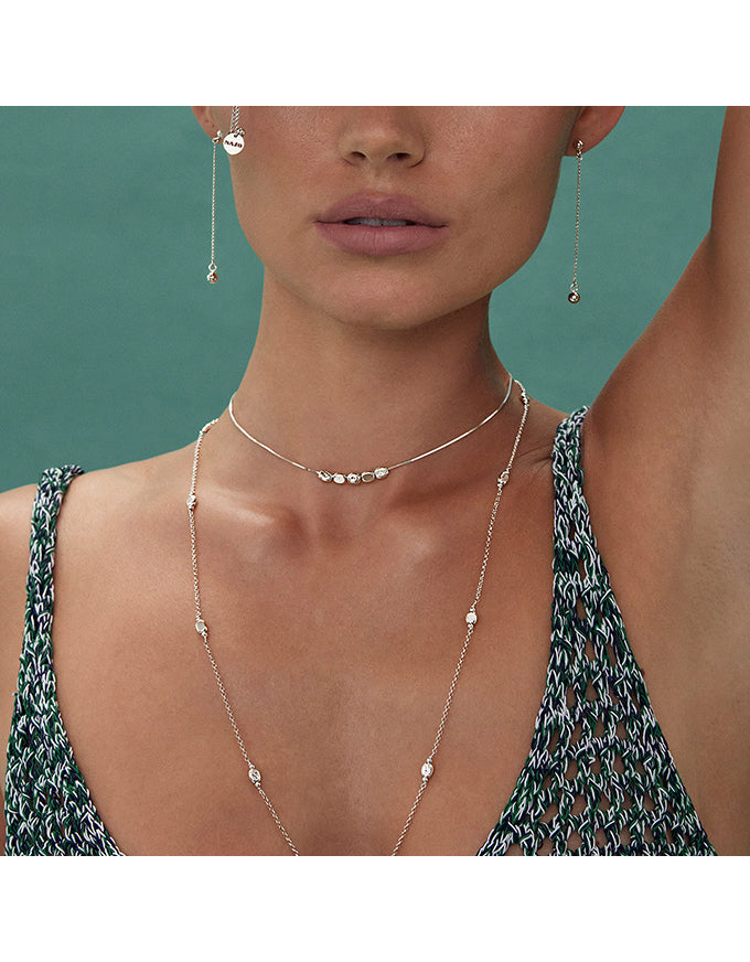 Starway Silver Necklace (45cm+ext)