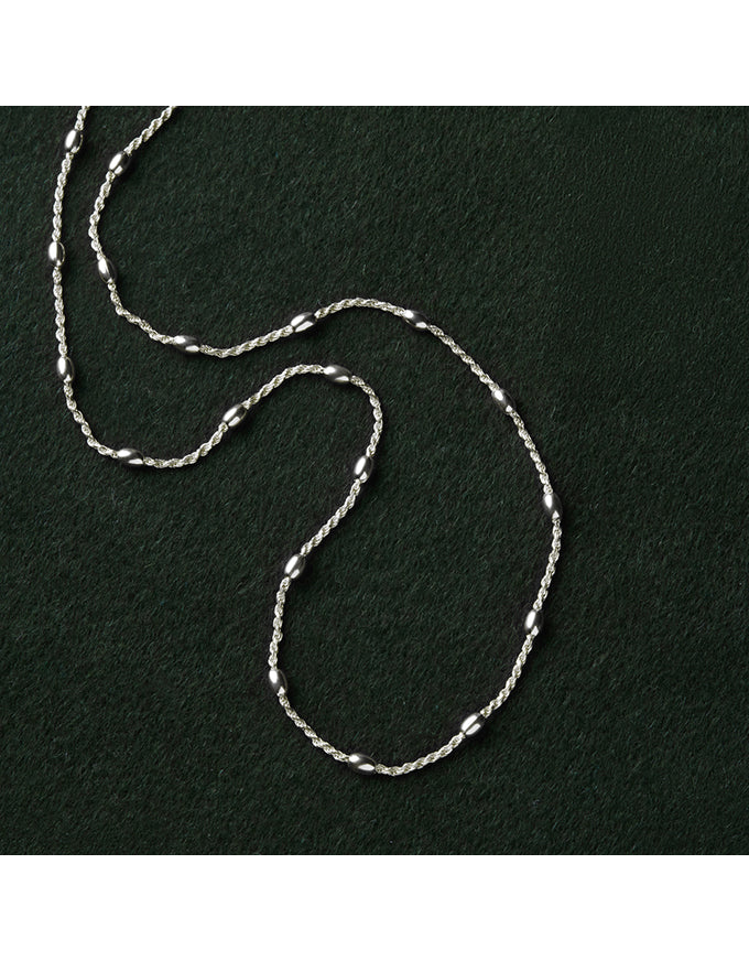 Cassiopeia Silver Necklace (45cm+ext)