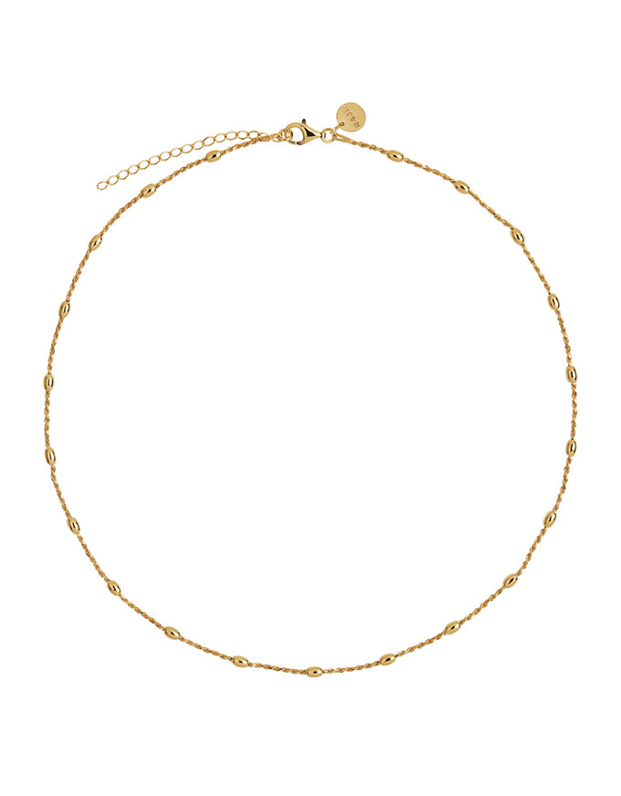 Cassiopeia Yellow Gold Twist Chain Necklace