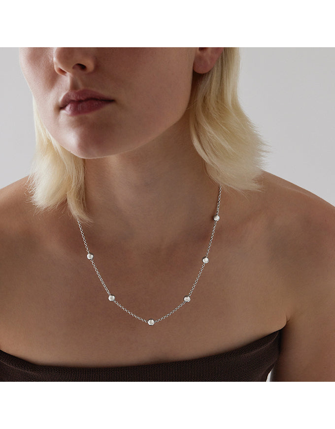 Constellation 6mm Silver Balls 45cm Necklace