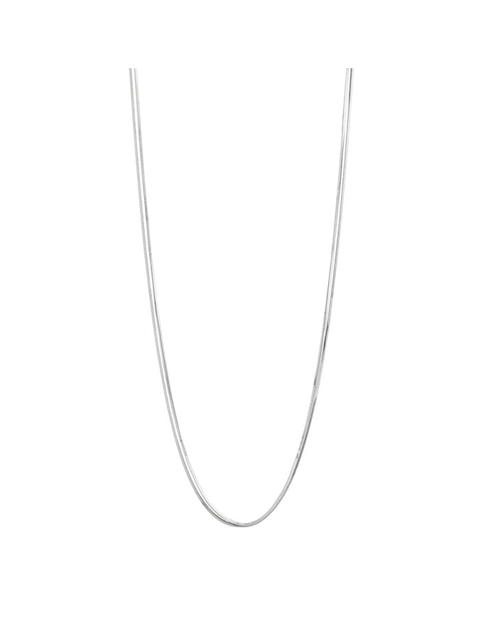 Mirage Double Chain Necklace Silver