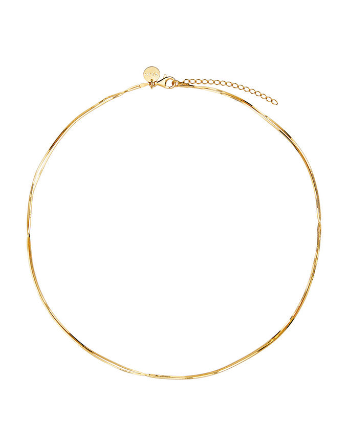 Mirage Double Chain Necklace Gold