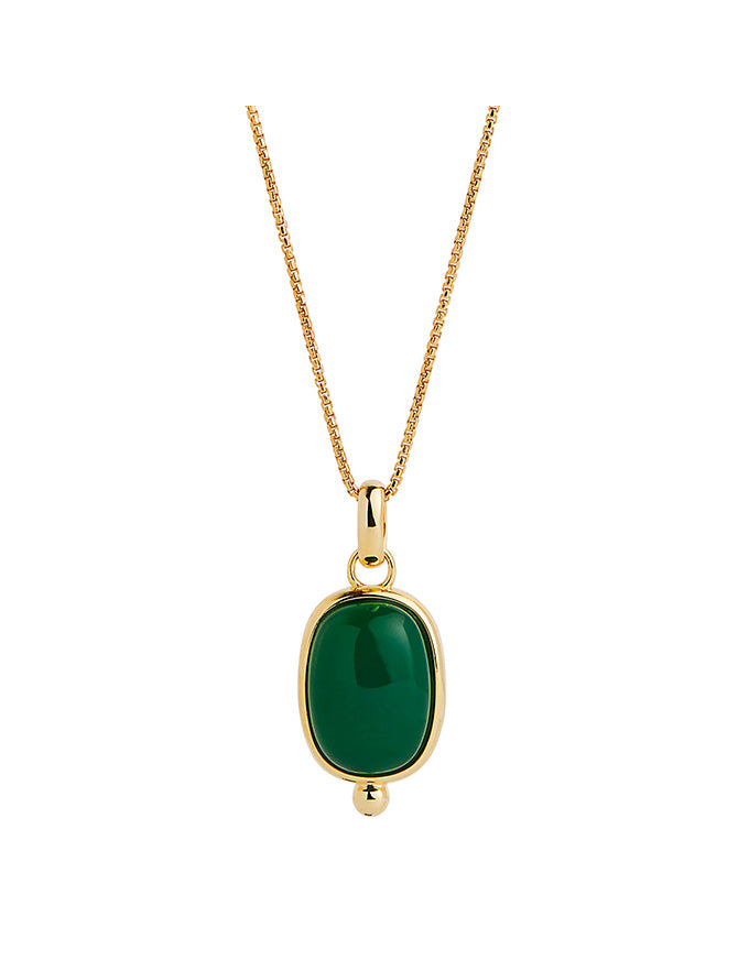 Fleur Green Onyx Pendant