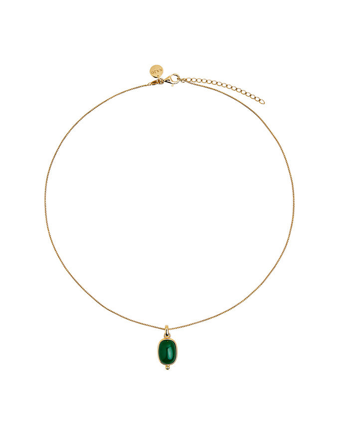 Fleur Green Onyx Pendant