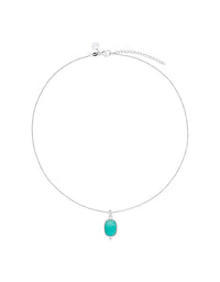 Fleur Amazonite Pendant Silver