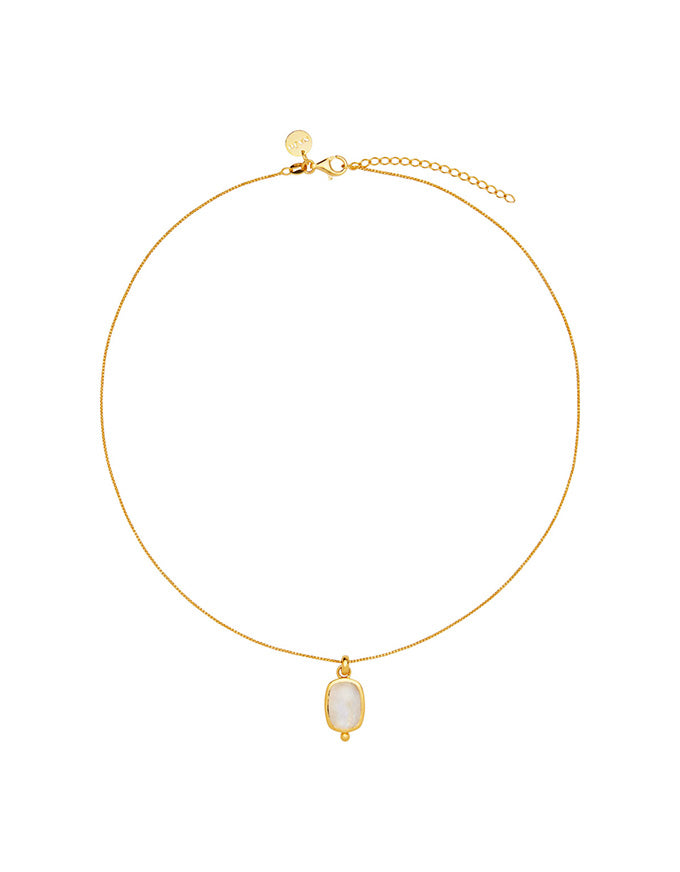 Fleur Rainbow Moonstone Pendant