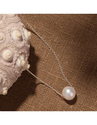 Whirlpool Pearl Necklace Silver
