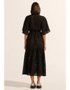 Navigate Dress Black Window Check