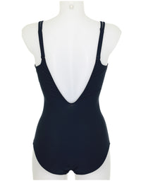 Navy/White Beaded One Piece