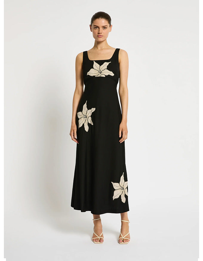 Nikita Midi Dress Black