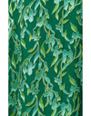 Orchid Wrap Midi Dress - Green Botanical