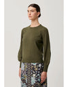 Eastyn Merino Wool Cotton Blend Knit in Moss