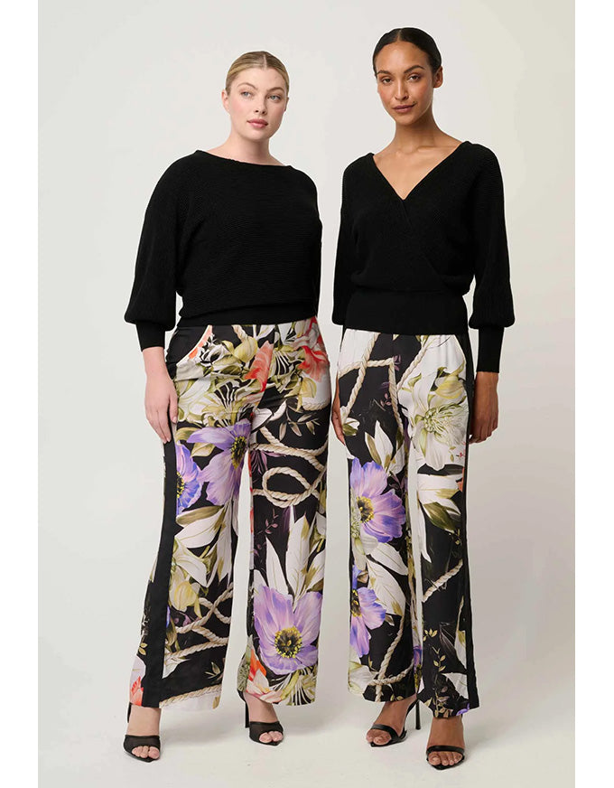 Clarissa Reversible Knit Top Black