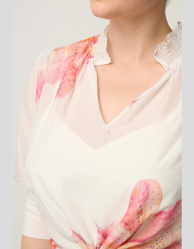 Oleander Blouse Nautilus Bloom