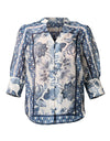 Bijou Cotton Silk Shirt Ink Fle