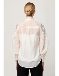 Sevilla Lace Detail Shirt Blanca