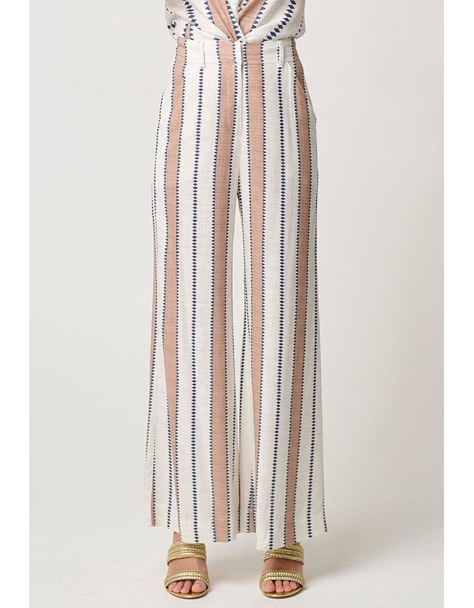 Dynasty Linen Pant Cayman Stripe