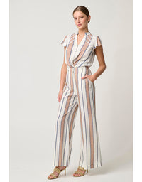 Dynasty Linen Pant Cayman Stripe