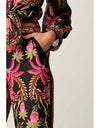 Willow Dobby Contrast Panel Pant Anthos Lotos