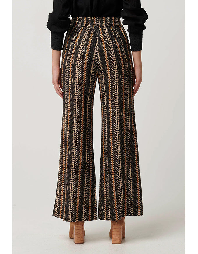 Willow Linen Viscose Bromegrass Print Pant