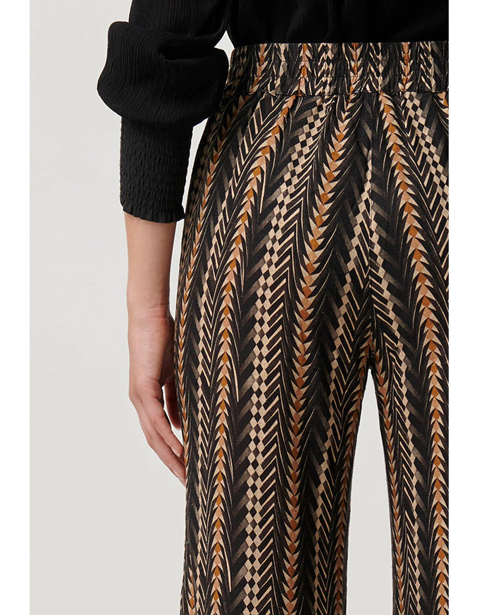 Willow Linen Viscose Bromegrass Print Pant