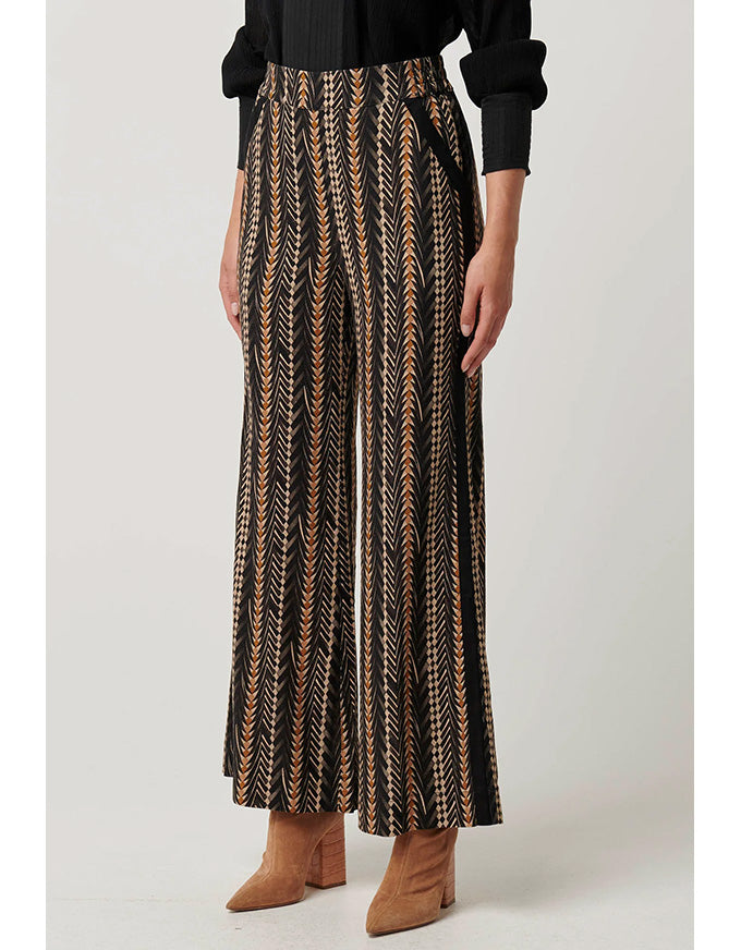 Willow Linen Viscose Bromegrass Print Pant
