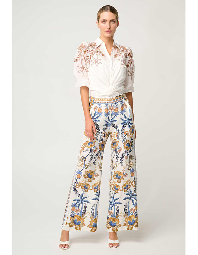 Willow Linen Viscose Pant Golden Medina