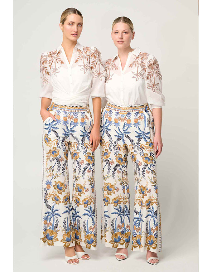 Willow Linen Viscose Pant Golden Medina