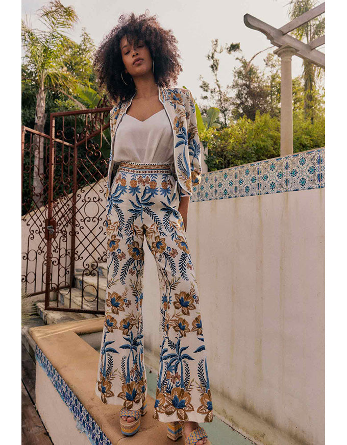 Willow Linen Viscose Pant Golden Medina