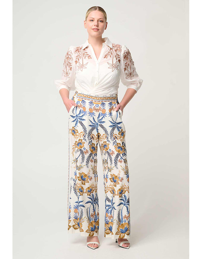Willow Linen Viscose Pant Golden Medina