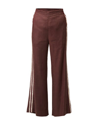 Liora Linen Stretch Rope Trim Pant Rustic Twine