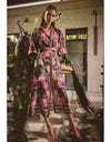 Carmen Silk Cotton Print Maxi Dress Anthos Lotos